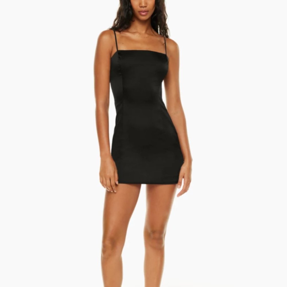 NWT Aritzia Satin Mini Shimmer Slip Dress